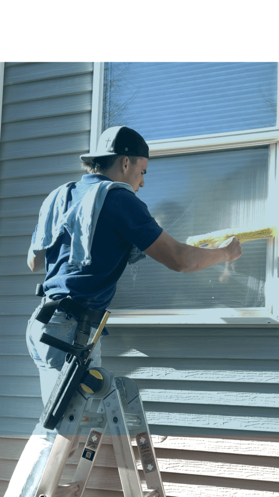 Alta Cleaning technician at work on a Utah home